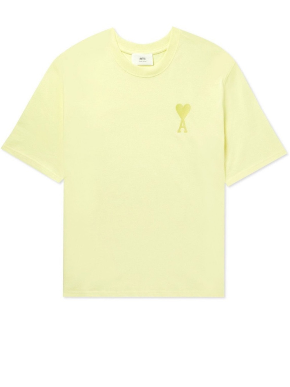 Ami Paris Yellow Logo T-Shirt - Unisex